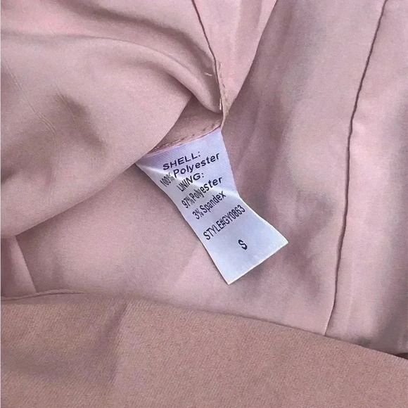 DO+BE One Shoulder Blush Pink Mini Dress. Size Small. - Picture 6 of 6
